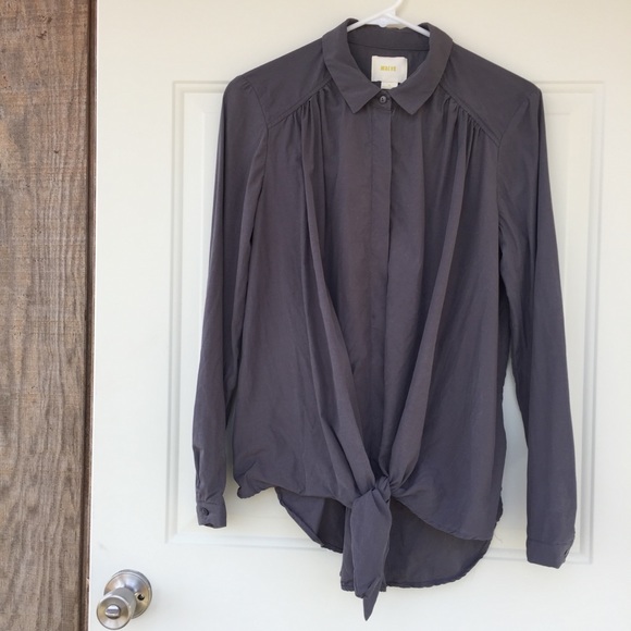Anthropologie Tops - Maeve Anthropologie tie front blouse